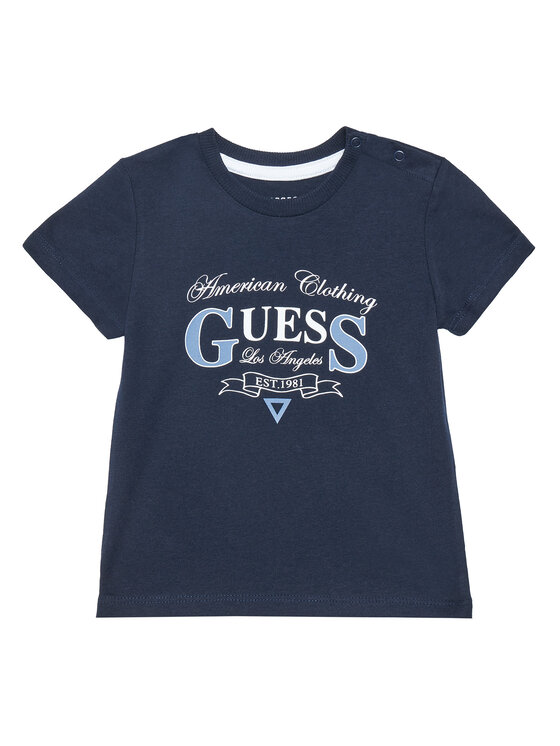 Guess Guess Футболка N5YI20 K8HM4 Cиній Regular Fit