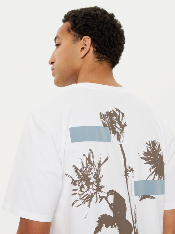 Filling Pieces Filling Pieces Majica Unisex Gardener 7449985 Bela Regular Fit