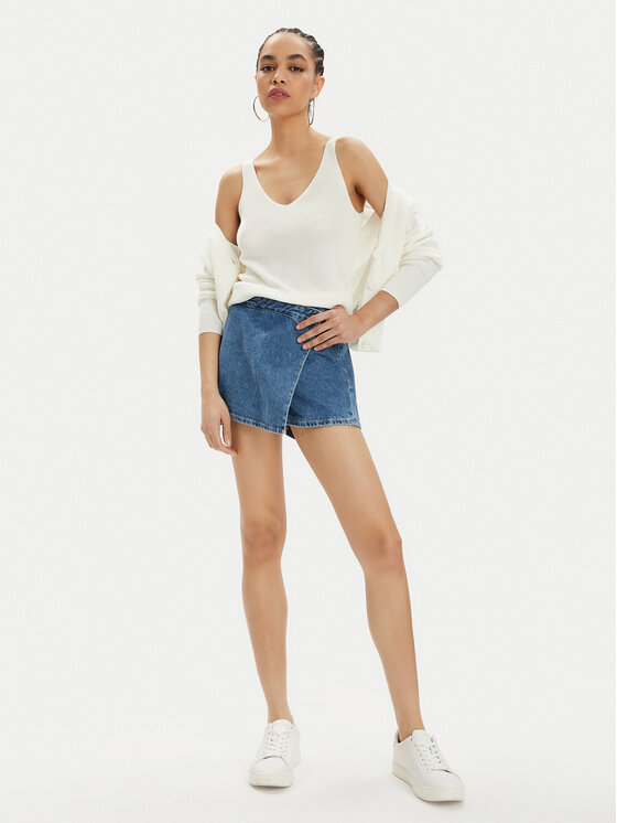 Vero Moda Vero Moda Топ New Lex Sun 10281877 Білий Regular Fit