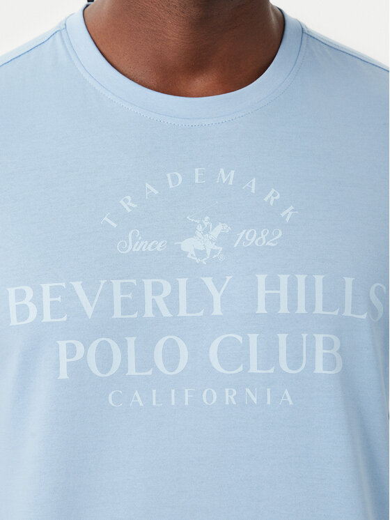 Beverly Hills Polo Club Beverly Hills Polo Club Camiseta M1303 Azul claro Regular Fit