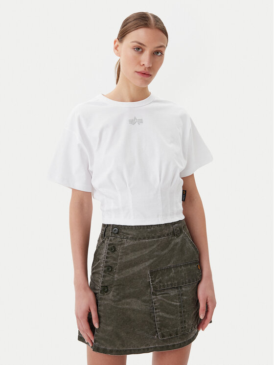 Alpha Industries Alpha Industries Футболка Waisted 148070 Білий Regular Fit