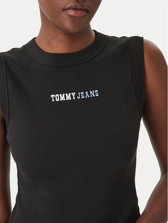 Tommy Jeans Tommy Jeans Top DW0DW22577 Negro Slim Fit