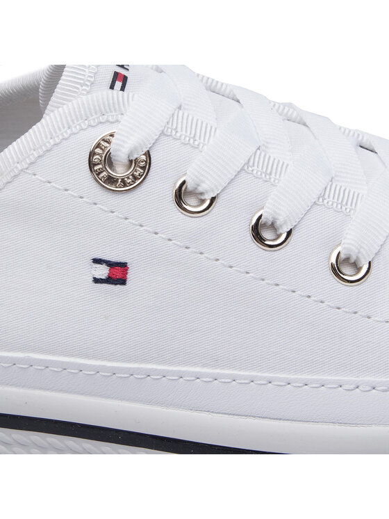 Tommy Hilfiger Scarpe sportive Tommy Hilfiger Corporate Flatform Sneaker FW0FW04259 Bianco