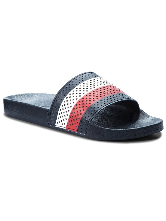 Tommy Hilfiger Šlepetės Tommy Hilfiger Pool Slide FM0FM01830 Tamsiai mėlyna