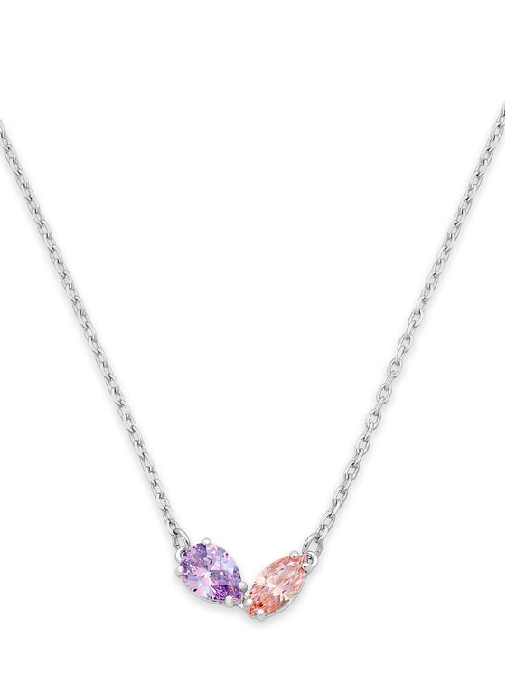 Swarovski Набір: ланцюжок і сережки Swarovski 5746577 Срібний