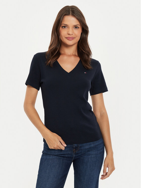 Tommy Hilfiger Tommy Hilfiger Póló New Cody WW0WW40584 Sötétkék Slim Fit