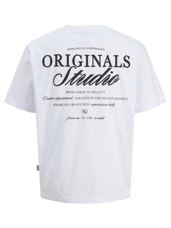 Jack & Jones Jack & Jones Camiseta Norrebro Typo 12282898 Blanco Regular Fit