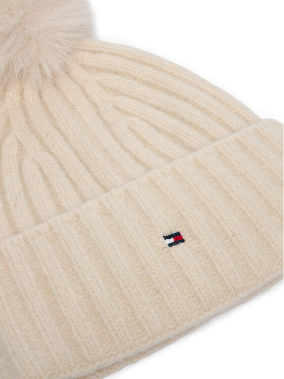Tommy Hilfiger Σκούφος Tommy Hilfiger Th Flag AW0AW19330 Κρεμ