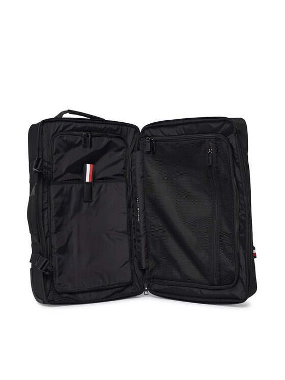 Tommy Hilfiger Rankinio bagažo lagaminas Tommy Hilfiger Th Nylon Travel Soft AM0AM13474 Juoda