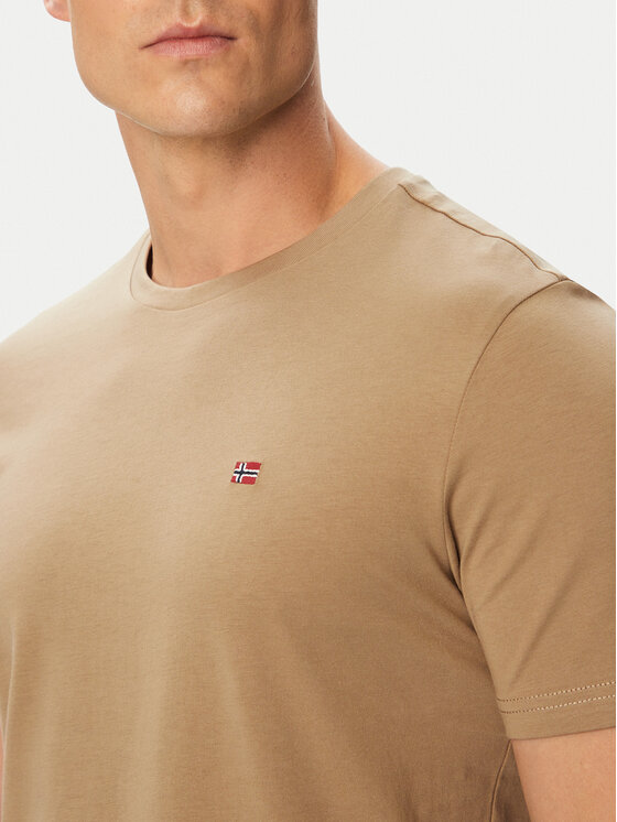 Napapijri Napapijri Camiseta Salis Ss NP0A4H8D Beis Regular Fit