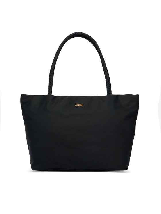 Tommy Hilfiger Rankinė Tommy Hilfiger Th Marina Hobo/Tote Nylon AW0AW18862 Juoda