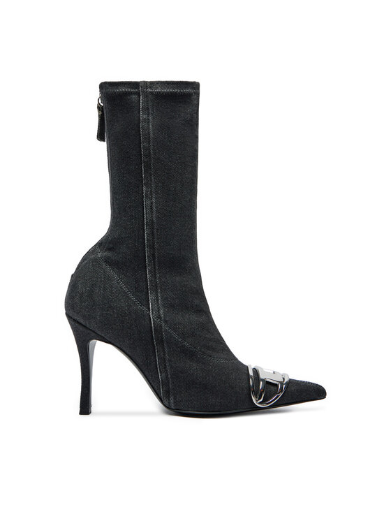 Diesel Боти Diesel 95mm D-Venus Y03413P6078 Черен