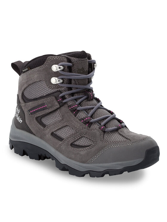 Jack Wolfskin Pārgājienu apavi Jack Wolfskin Vojo 3 Texapore Mid W 4042472 Pelēks