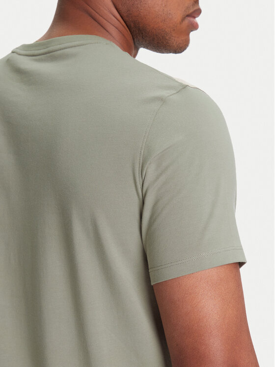 Guess Guess Футболка M4GI70 KC9X0 Хакі Slim Fit