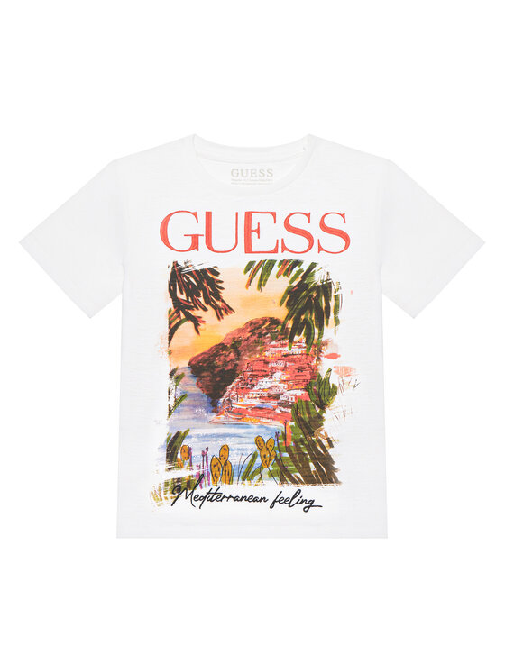 Guess Guess Camiseta L6GI05 K6XN4 Blanco Regular Fit