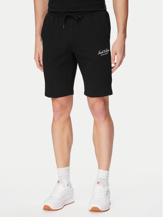 Jack & Jones Jack & Jones Marškinėlių ir šortų komplektas Archive 12297642 Juoda Relaxed Fit
