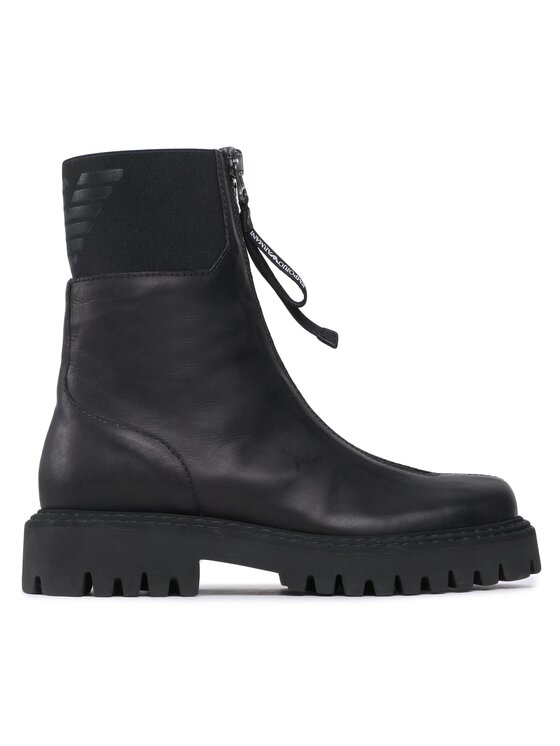 Emporio Armani Ботуши Emporio Armani X4M382 XN629 K001 Черен