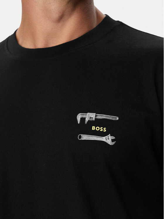 BOSS BOSS Camiseta Te Tools 50571290 Negro Regular Fit