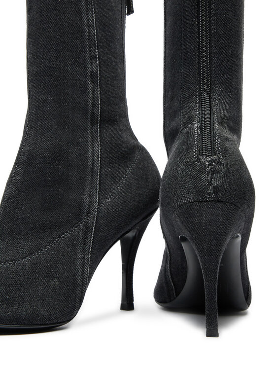 Diesel Botki Diesel 95mm D-Venus Y03413P6078 Czarny