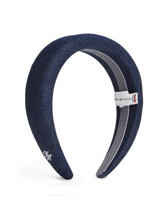 Tommy Hilfiger Hajpánt Tommy Hilfiger Denim Logo Padded Headband AW0AW18661 Sötétkék