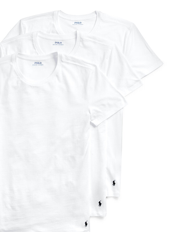 Polo Ralph Lauren Polo Ralph Lauren Set di t-shirt Classic Crew 714830304003 Bianco Regular Fit