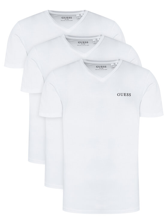 Guess Guess Conjunto de camisetas U5BG58 KCAM1 Blanco Regular Fit