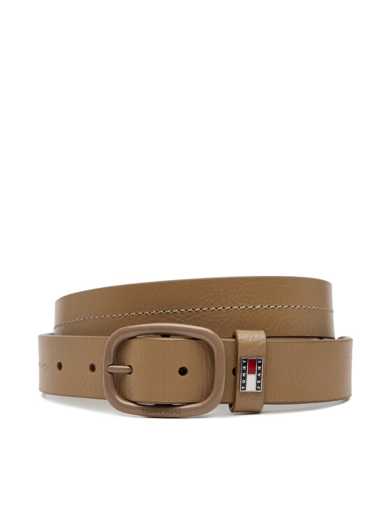 Tommy Jeans Dámsky opasok Tommy Jeans Tjw Oval Tonal 3.0 AW0AW17392 Béžová
