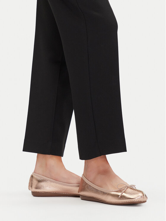 Clarks Балетки Clarks Freckle Ice 26181353 Золотий