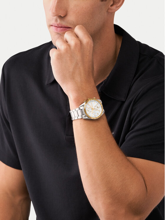 Michael Kors Zegarek Michael Kors Accelerator MK9112 Srebrny