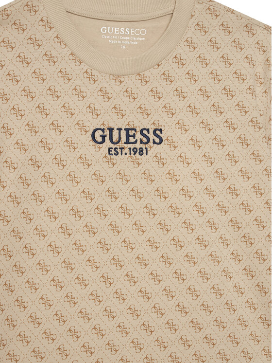 Guess Guess Camiseta L6YI17 K3744 Beis Regular Fit