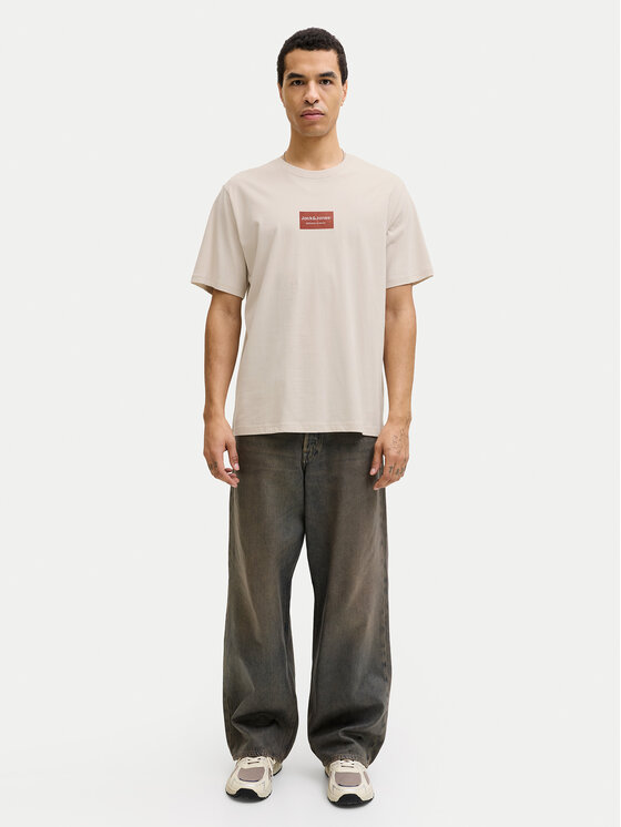 Jack & Jones Jack & Jones Camiseta Frank 12288092 Beis Relaxed Fit