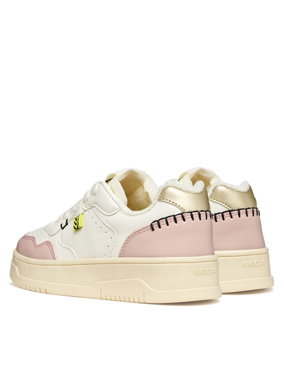 Geox Laisvalaikio batai Geox J Lestrella Girl J56NLC 000BC C1Z8W S Balta