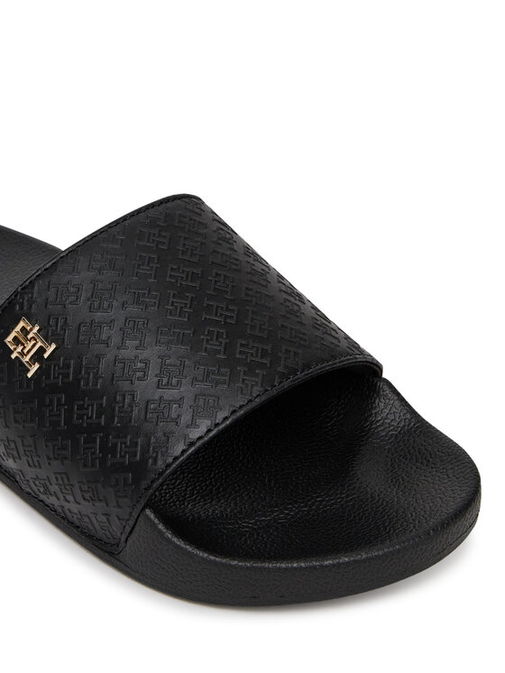 Tommy Hilfiger Παντόφλες Tommy Hilfiger Th Monogram Poolside FW0FW08525 Μαύρο