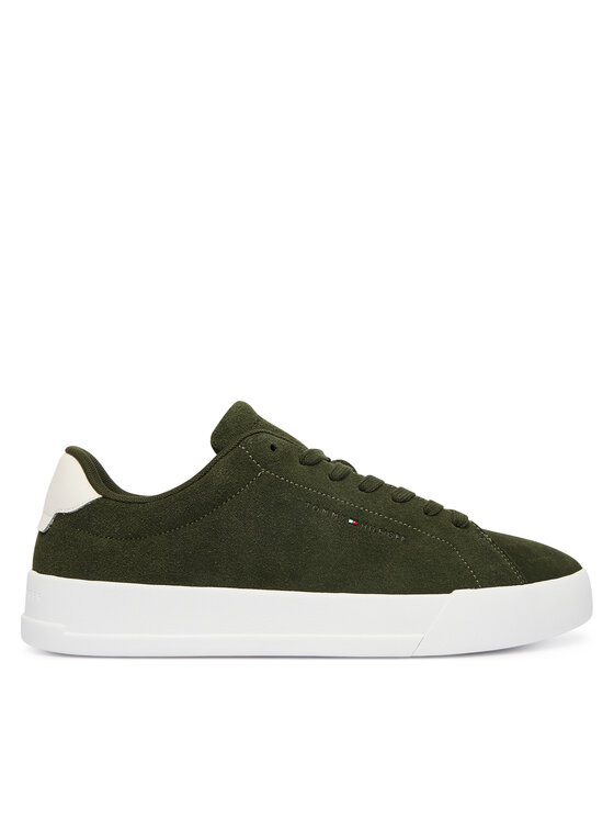 Tommy Hilfiger Superge Tommy Hilfiger Th Court Core Suede FM0FM05716 Zelena