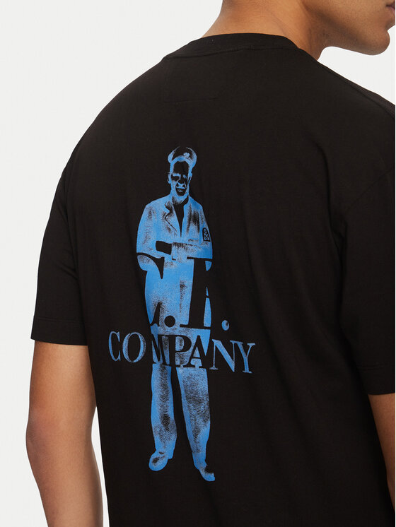 C.P. Company C.P. Company Póló 18CMTS141A005100W Fekete Regular Fit