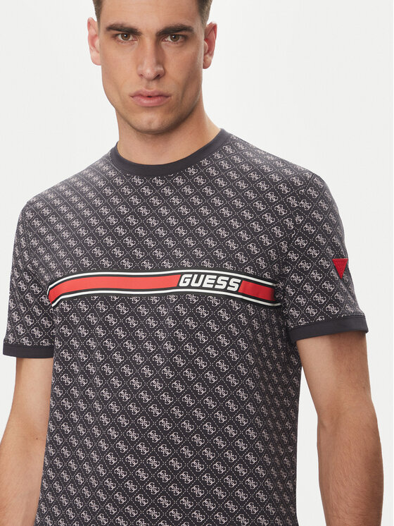 Guess Guess Футболка Jamey Z2BI09 J1314 Чорний Regular Fit
