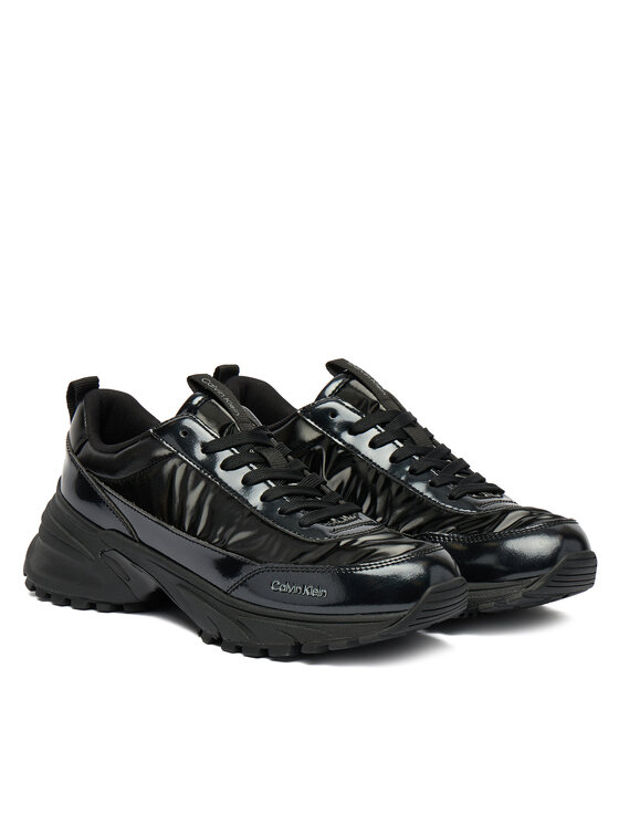 Calvin Klein Sneakersy Calvin Klein Hike Runner Lace Up Pearl Ny YW0YW02043 Čierna