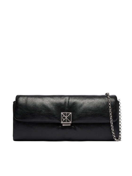 Calvin Klein Geantă Calvin Klein Emblem Hw Padded Clutch LV04F1240G Negru