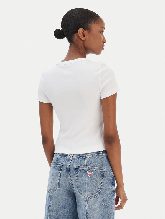 Guess Guess Футболка W6RI22 KA0H1 Білий Slim Fit