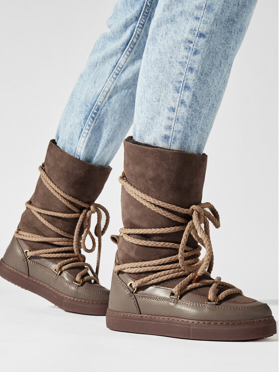 Inuikii Čizme za snijeg Inuikii Classic High Laced 75107-096 Smeđa