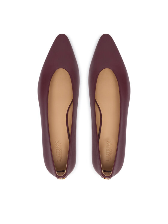 LAUREN RALPH LAUREN Balerini LAUREN RALPH LAUREN Audri 802P18411006 Vișiniu
