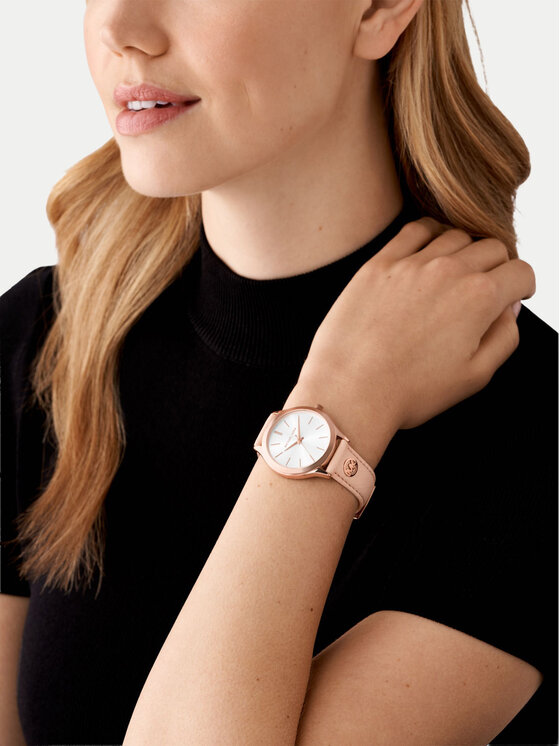 Michael Kors Годинник Michael Kors Slim Runway MK7545 Рожевий