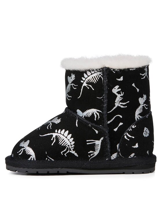 EMU Australia Stivali da neve EMU Australia Toddle Reflective Dino B12966 Nero