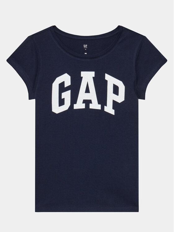 Gap Gap Majica 460525-10 Mornarsko modra Regular Fit