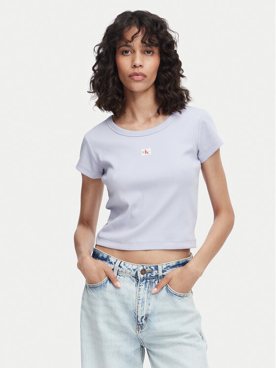 Calvin Klein Jeans Calvin Klein Jeans T-shirt LV047C200G Azzurro chiaro Slim Fit