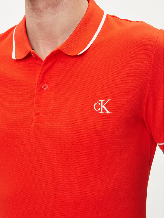 Calvin Klein Jeans Calvin Klein Jeans Pólóing J30J315603 Piros Slim Fit