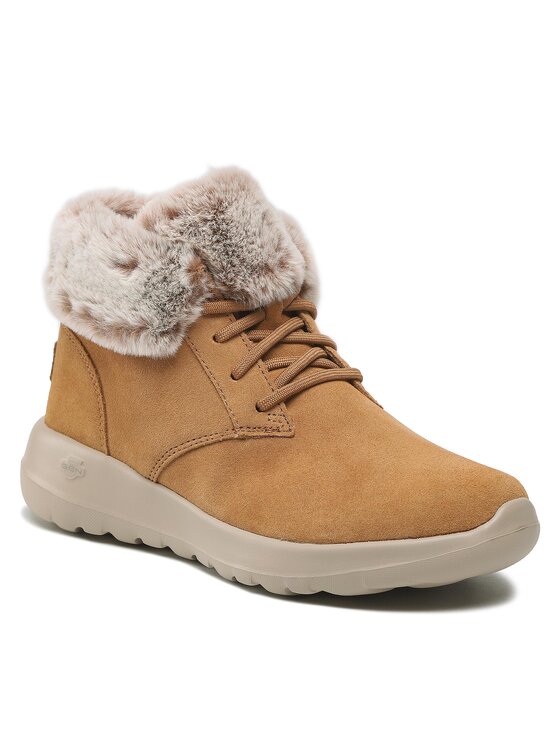 Skechers Gležnjarji Skechers Plush Dreams 144042/CSNT Rjava