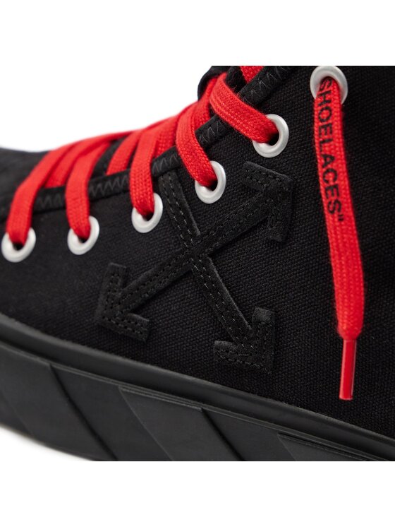 Off-White Teniși Off-White Mid Top Vulcanized Canvas IA119S22LEA0011010 Negru