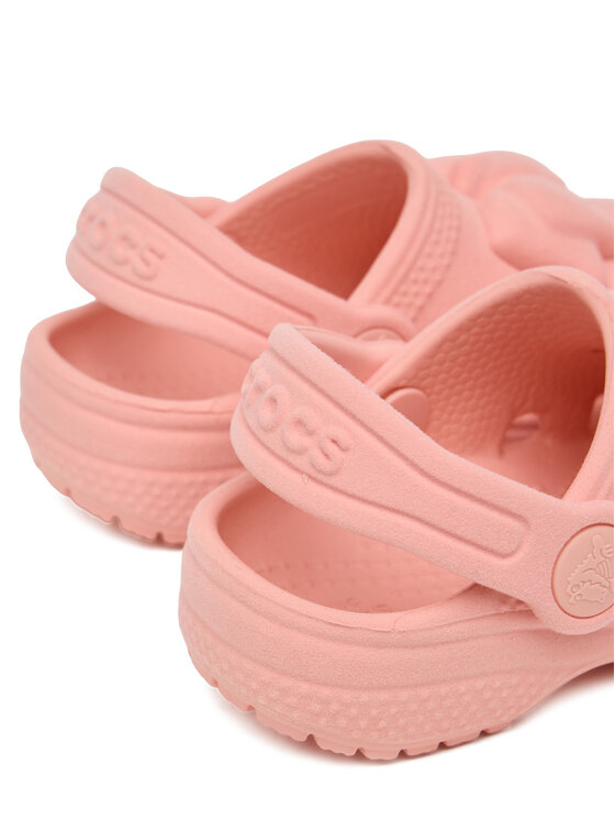 Crocs Šlepetės Crocs Toddler Classic Velvet Bow Clog 211887 Rožinė