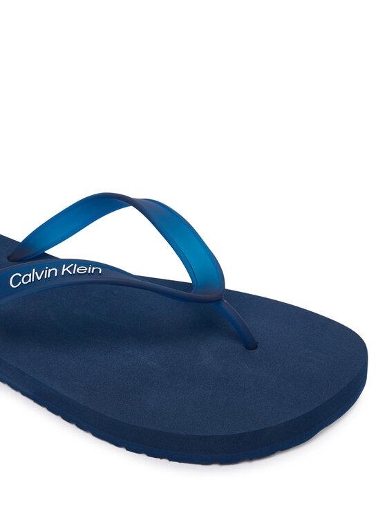 Calvin Klein Japonki Calvin Klein Logo Strap HM0HM02105 Granatowy